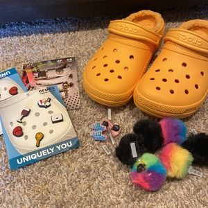New fleece crocs